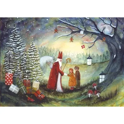 Kaart Sint Nicolaas Bijdehansje