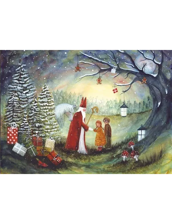 Kaart Sint Nicolaas Bijdehansje